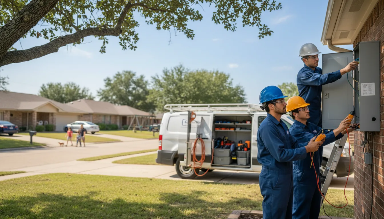 Certified electrician providing emergency electrical services in Smithville, AR